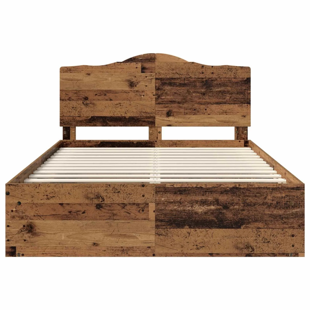 Struttura del letto Legno vecchio 140 x 190 cm Pino massello 3413315
