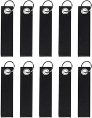 10 pezzi di cinturino per chiavi in viltano con anello in acciaio inossidabile - personalizzabile - decorativo - cinturino per chiavi in viltano - progetto DIY