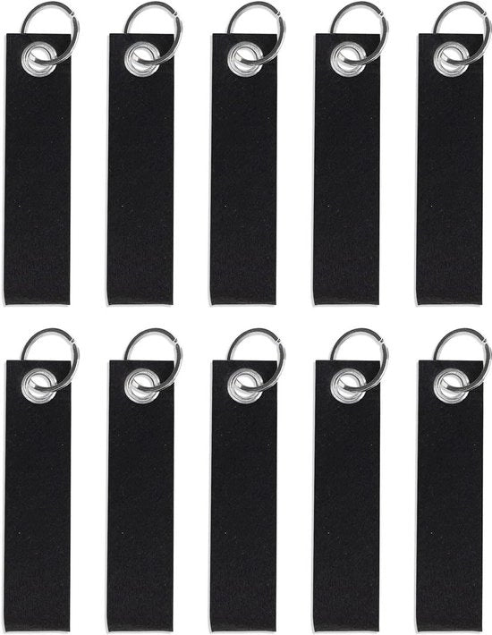 10 pezzi di cinturino per chiavi in viltano con anello in acciaio inossidabile - personalizzabile - decorativo - cinturino per chiavi in viltano - progetto DIY