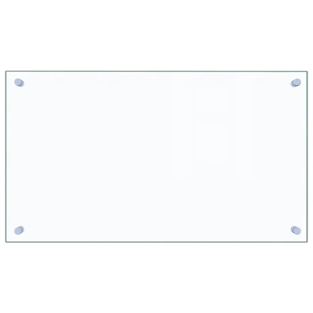 Paraschizzi per Cucina 2 pz Trasparente 70x40cm Vetro Temperato 3315789