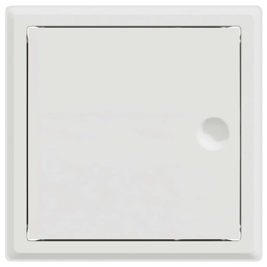 vidaXL Pannello di Accesso 2 pcs Bianco 20 x 20 cm Acciaio