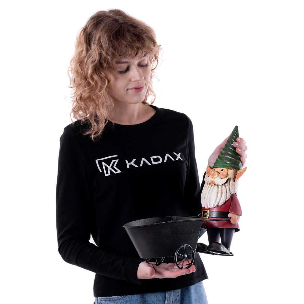 KADAX Stalowa figura ogrodowa krasnal + ZBIERZ TACZKI!!!