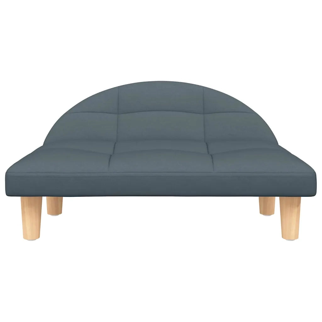 Lettino per Cani Grigio Scuro 70x52x30 cm in Tessuto 171934