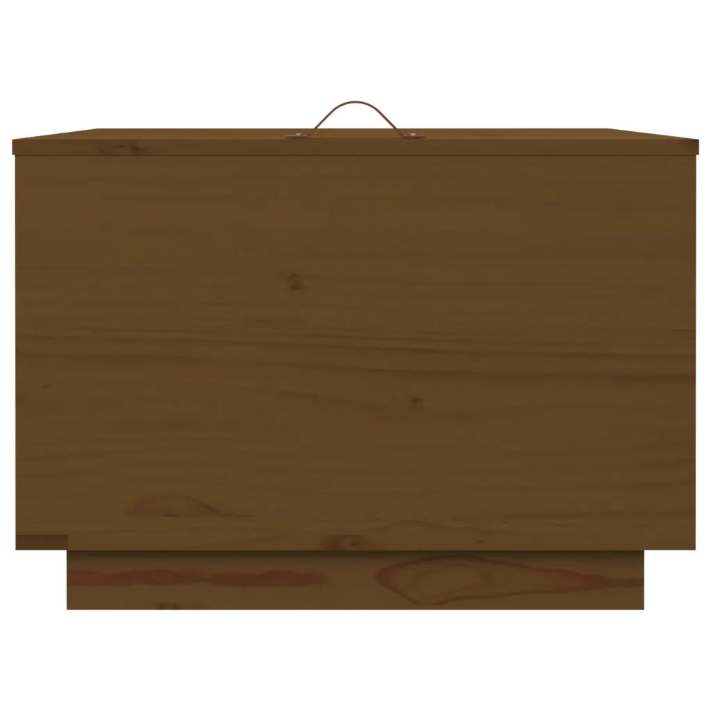 Contenitori Portaoggetti Coperchi 3pz ambra Legno Massello Pino 818248