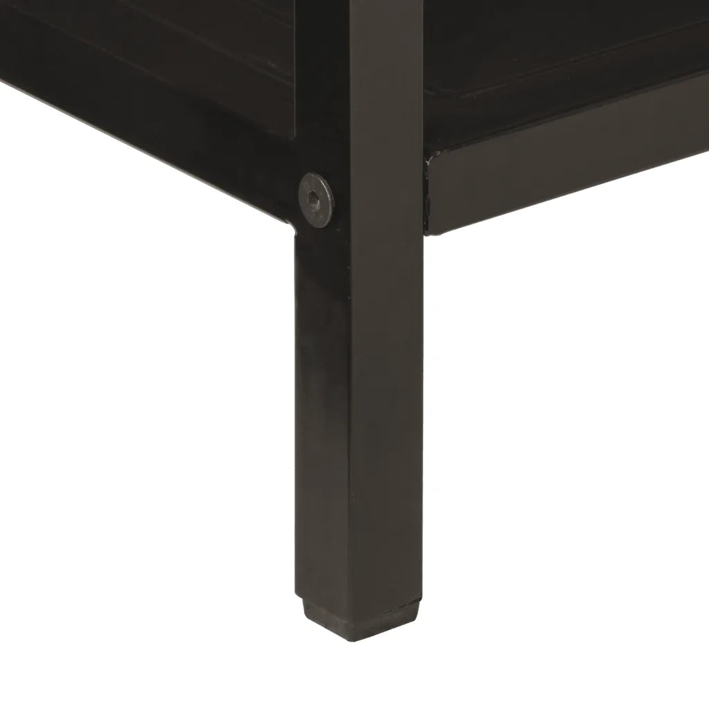 Tavolo Consolle 100x35x76 cm in Legno Massello di Mango e Ferro 358581