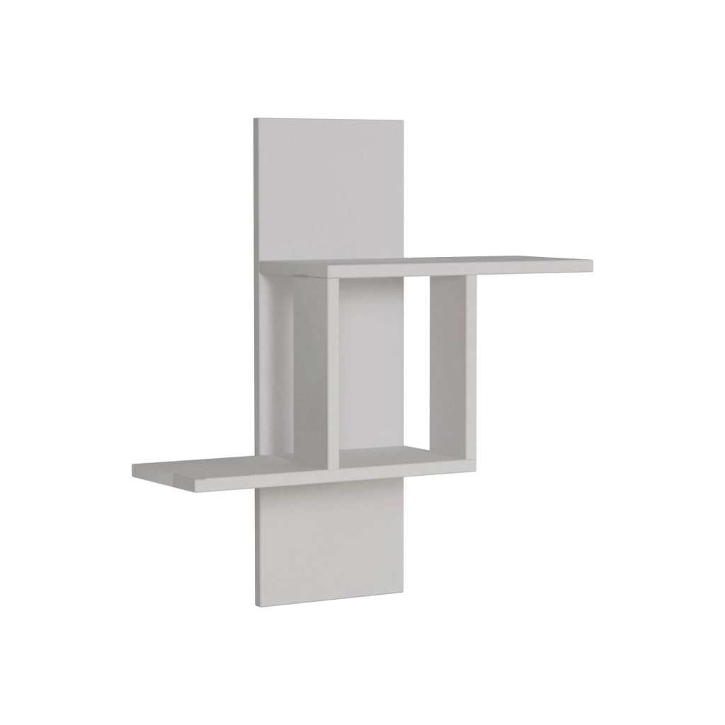 Mensola da parete in legno "Mill" 64 x 20 x 70 cm - Bianco