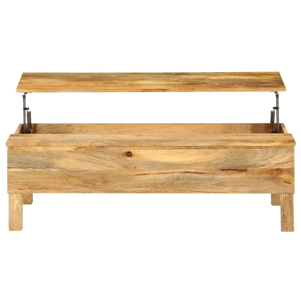 Tavolino da CaffÃ¨ in Legno Massello di Mango 110x55x35 cm cod mxl 14592