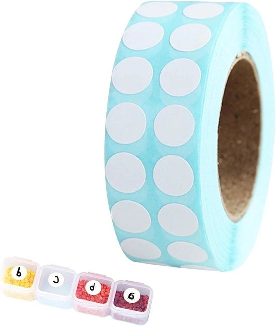 Set di Stickers per Diamanti da Pittura 3000 - Accessori per la Pittura dei Diamanti - Etichetta per Pittura dei Diamanti Circolare - Contenitore di Stoccaggio - 25 x 65 mm