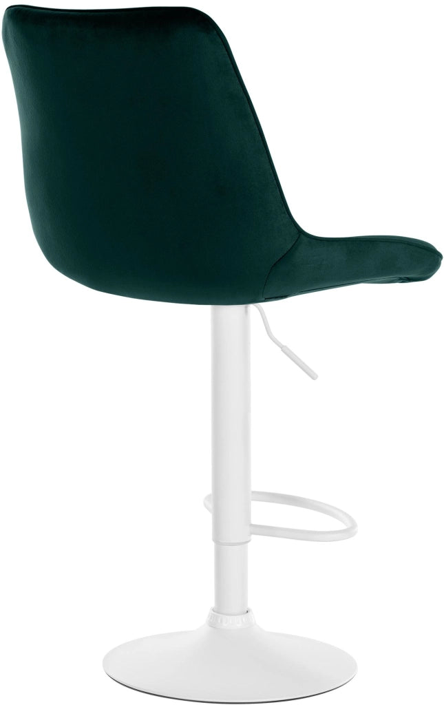 2er Set Barhocker Toni Samt weiЯ