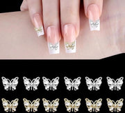 Accessori per unghie 3D - decorazioni acriliche con glitter - unghie 3D - accessori per unghie femminili - decorazioni per manicure - oro argento