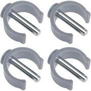 Accessori per accesso facilitato 4 pezzi - Compatibile con Aidapt/Commode/Walker - 25 mm Tubo - 28 mm Spiga - Connettori affidabili - Grigio - Accessori per accesso facilitato