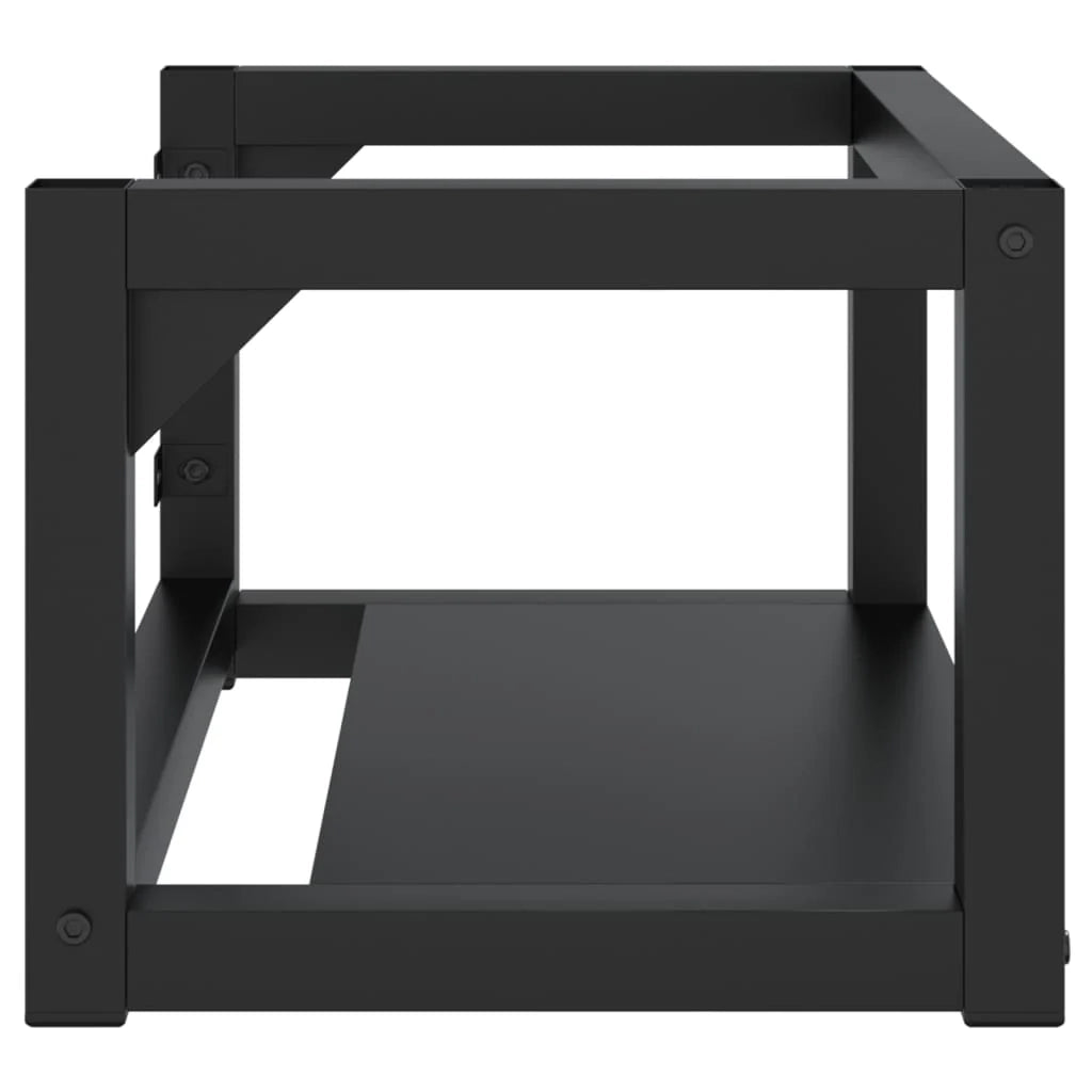 Telaio lavabo da bagno sospeso 59 x 38 x 31 cm ferro nero 02_0006760