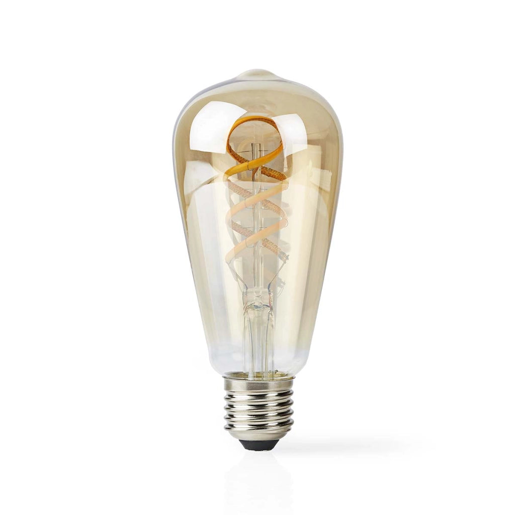 Lampadina connessa Wi-Fi LED 4,9W 360lm E27 SmartLife Formato ST64 Bianco Nedis