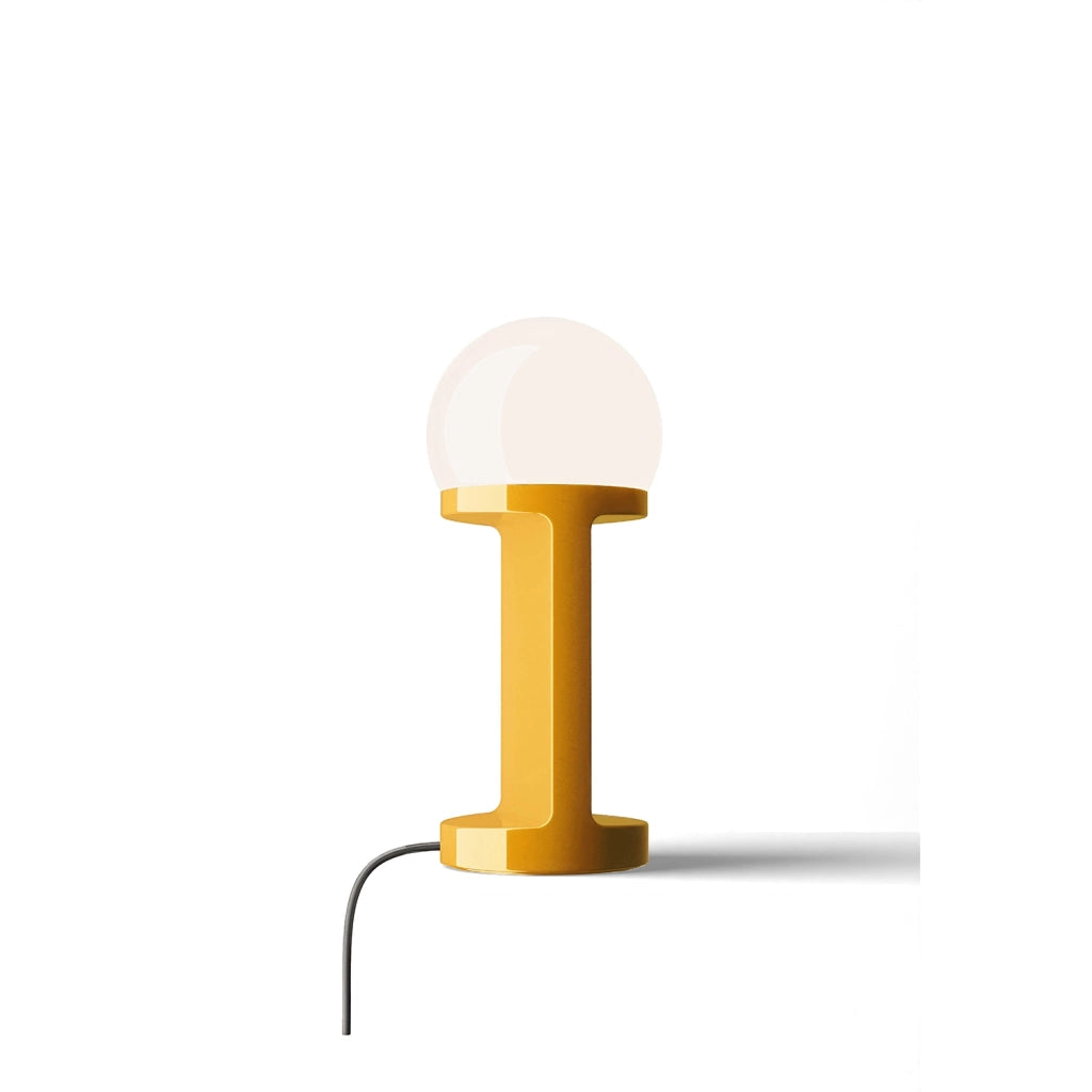 Lampada Da Tavolo Classica Habea Ceramica Giallo 1 Luce E14