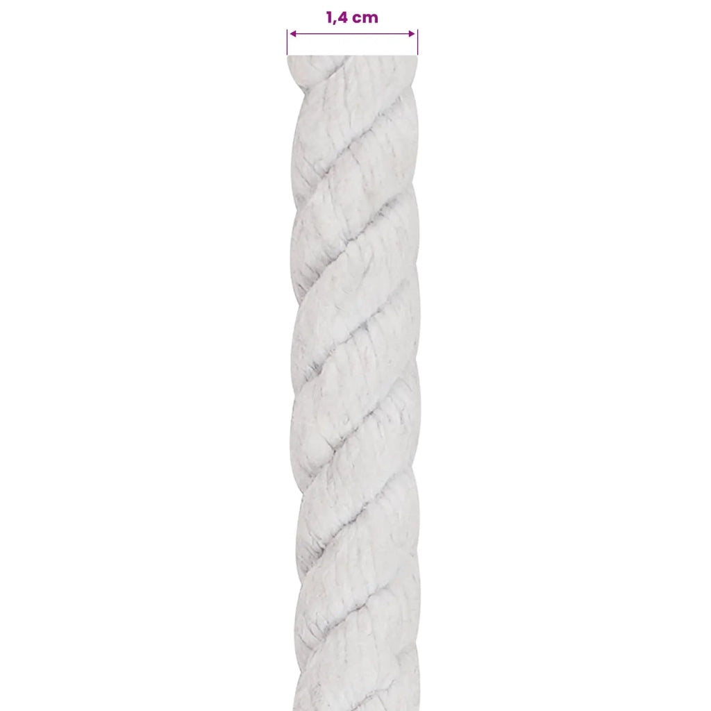 Corda Bianco 1,4 x 1,4 x 10000 cm Cotone 42011868