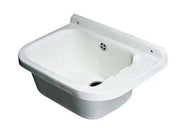 PILOZZO A PARETE IN RESINA BIANCO CON SIFONE  cm.50x35x24    MONGARDI