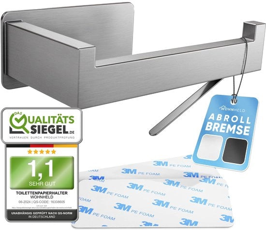 Supporto per carta igienica senza perforazione | Con avvolgicavo | Estremamente stabile adesivo | Supporto per carta igienica in acciaio inossidabile, argento 

Modello: 
Specifica: 
Codice prodotto: