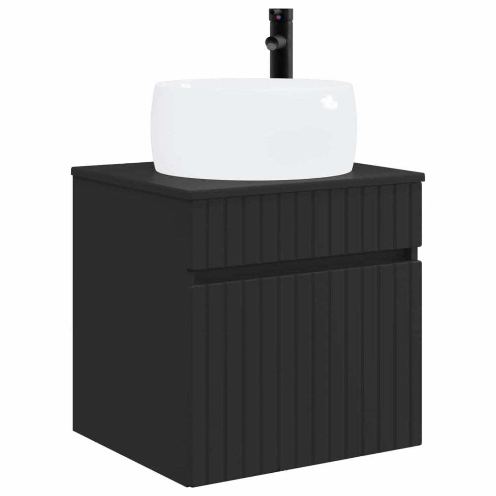 Mobile lavabo da parete Nero 49 x 44,5 x 66 cm 890613