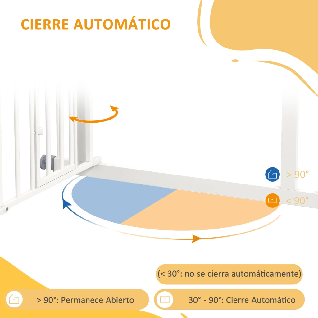 Barriera per Cani Porta Scala ¨C zephmum ¨C Bianco 74-80 cm