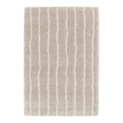 Tappeto da interno motivo lineare taupe