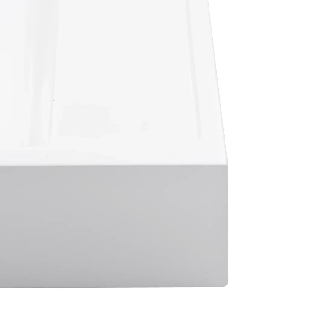 Lavandino 50x50x12,3 cm Blocco in Marmo/Minerale Bianco 144071