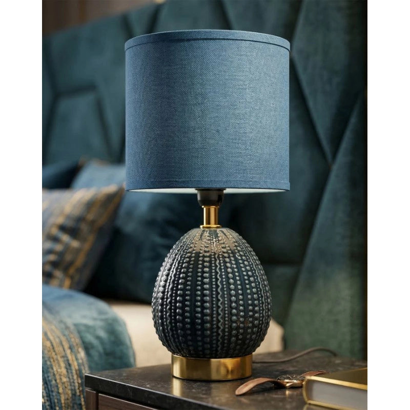 Lampadelle A Da Comodino Flavi Blu cm ø 15x30,5
