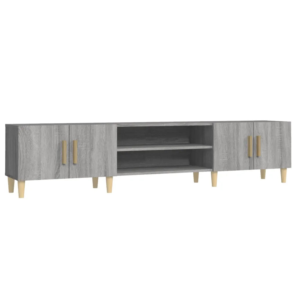 Mobile TV Grigio Sonoma 180x31,5x40 cm in Legno Multistrato 816262