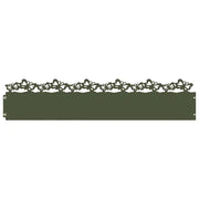 Bordure per prato 10 pz Verde oliva 103 x 0,05 x 22 cm Acciaio CFW3077617