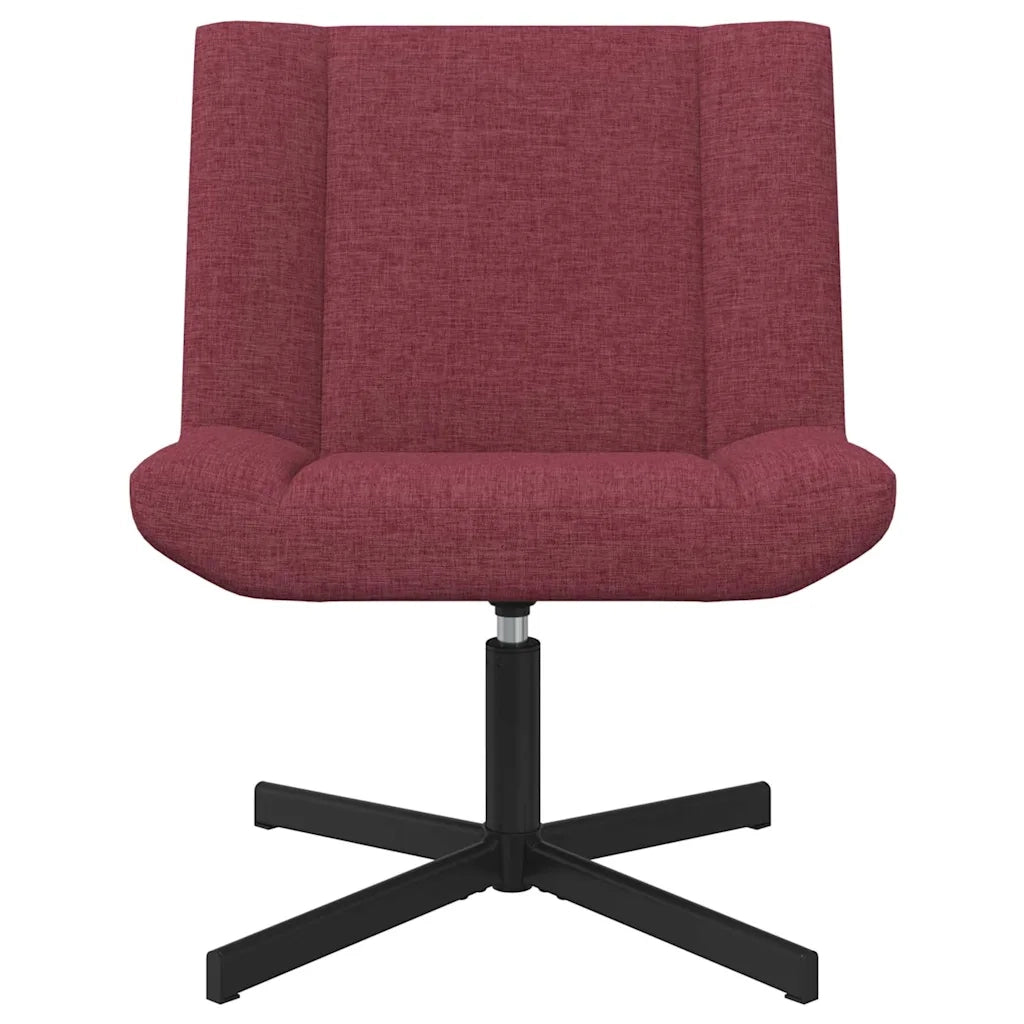 Sedia girevole Rosso Vino 63 x 75 x 76 cm Tessuto CFW1546850