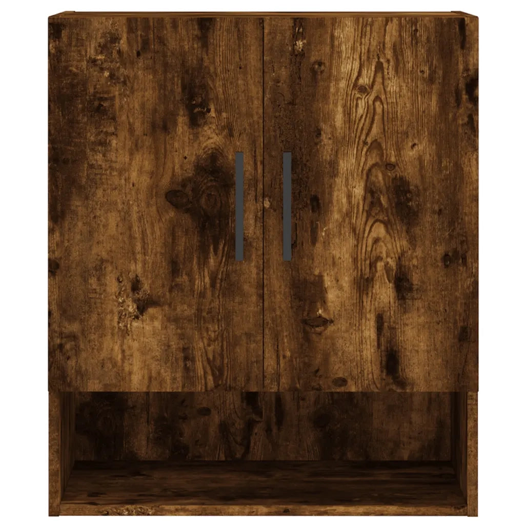Armadietto a Muro | Mobile a Parete Rovere Fumo 60x31x70 cm in Legno Multistrato