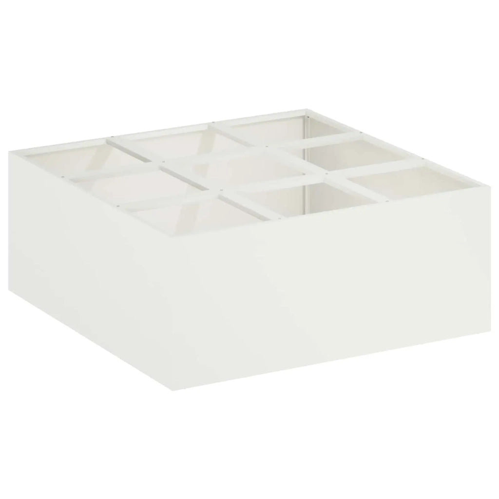 Vaso da giardino Bianco 100 x 100 x 50 cm 8005758