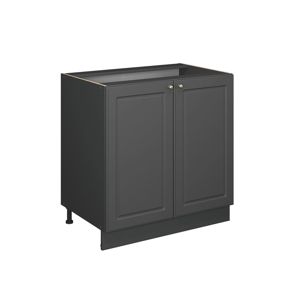 Vicco Mobile lavello cucina Landhaus antrazit-oro 80 cm con ripiano, PL Marmo