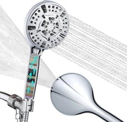 Douchekop con filtro a 15 trappole per acqua dura, economica douchekop per rimuovere calcare, cloro residuo, batteri e metalli pesanti.