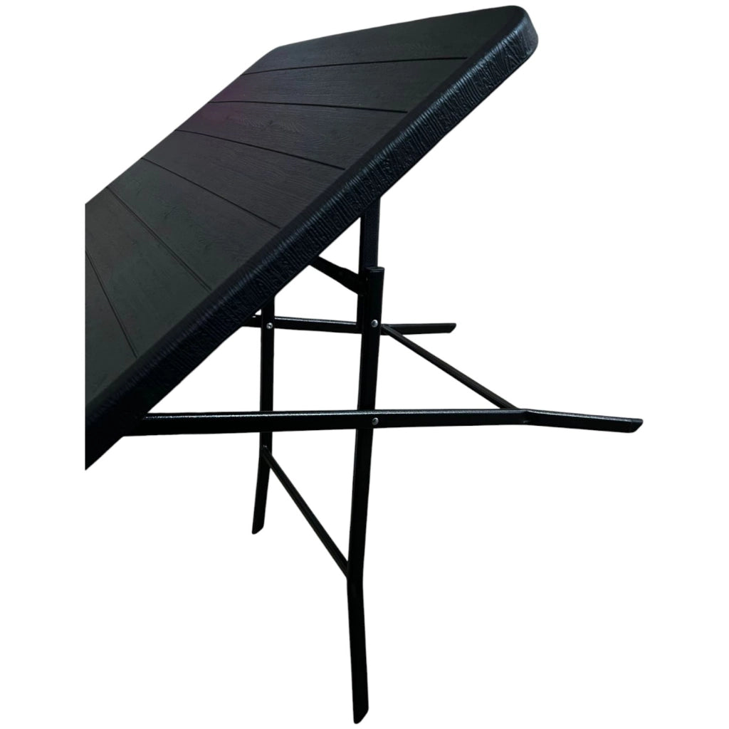 TAVOLO WOOD PIEGHEVOLE 80 ANTRACITE 80x80x74