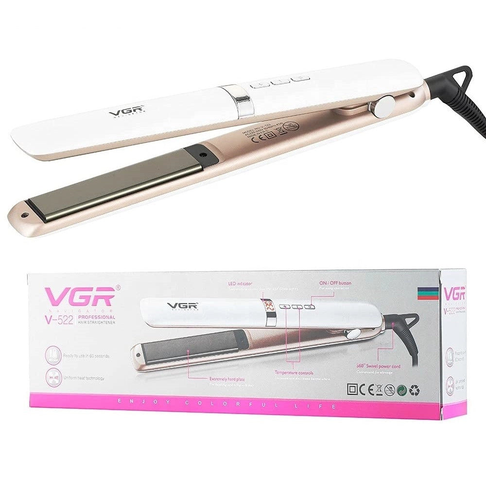 Trade Shop - Piastra Per Capelli Professionale Sottile Da 23 Mm In Ceramica Display Led V-522 -