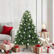 Albero di Natale artificiale con 150 LED Verde 150 cm PE e PVC 3397775