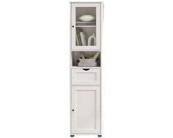 Cassa da bagno alta - cassettone per bagno - cassettone in legno - progetto di risparmio di spazio - 40x30x165cm