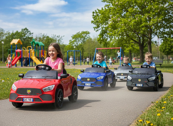 Macchina Elettrica per Bambini Deluxe 12V 4,5Ah Rosso