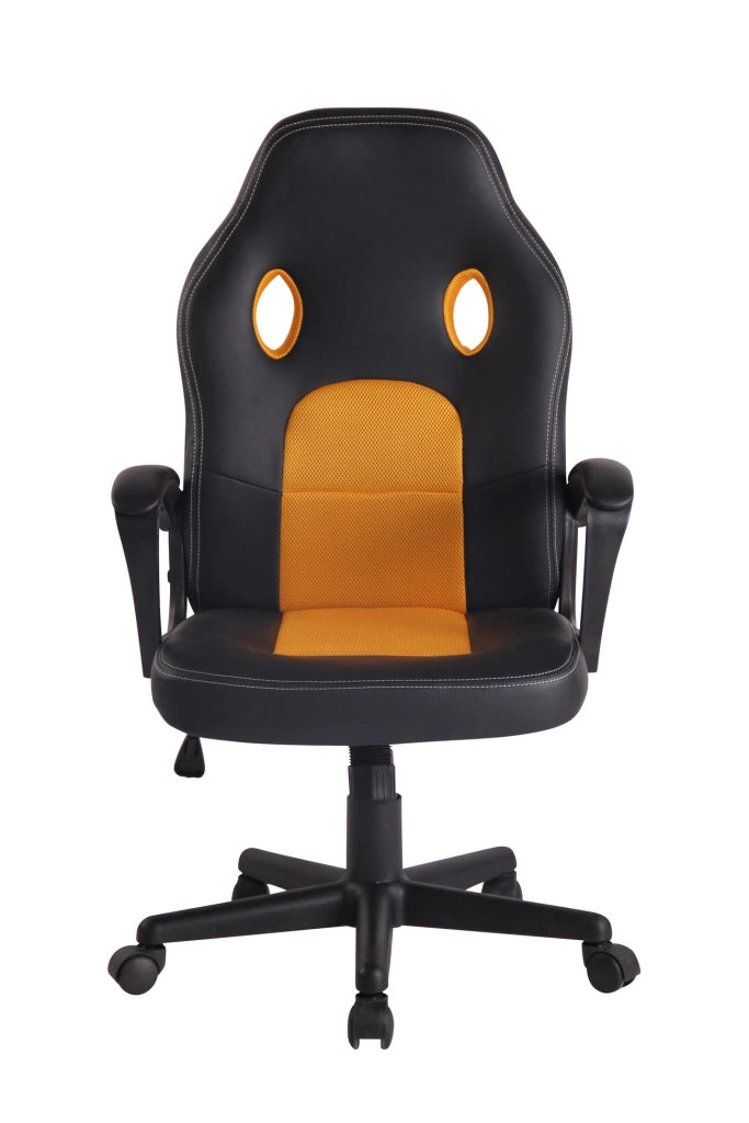 Sedia Gaming Elbing In Similpelle Nero/giallo
