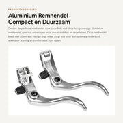 Freno a mano in lega di alluminio - Sostenibile - Ergonomico - Facile da installare - Leggero - Dimensioni compatte - Freno a mano