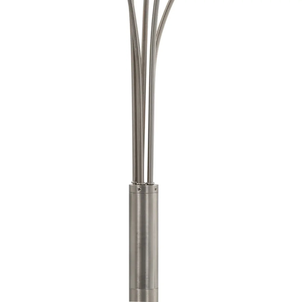 Lampada da Terra 200 cm 5 Bulbi E14 Argento CFW9811605