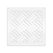 FILOTTO - Pannello in PVC traforato - Parasole Misura: 48x48 cm, Colore: bianco