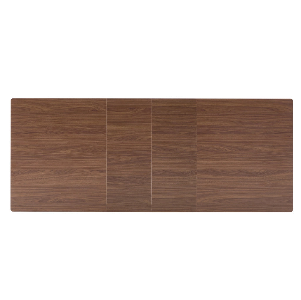 Tavolo da pranzo 220x88.5x77 cm estensibile; piano facile da pulire in MDF; noce