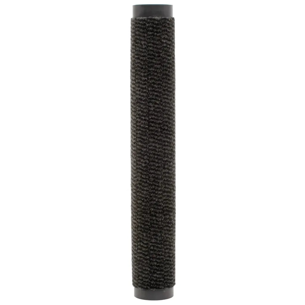 Tappeti Antipolvere 2 pz Rettangolari Trapuntati 90x150 cm Neri cod mxl 53537