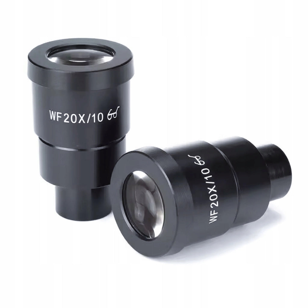 Set di Oculari WF20X/10 per Microscopio Stereoscopico – Ingrandimento 20x | Campo Visivo 10 mm