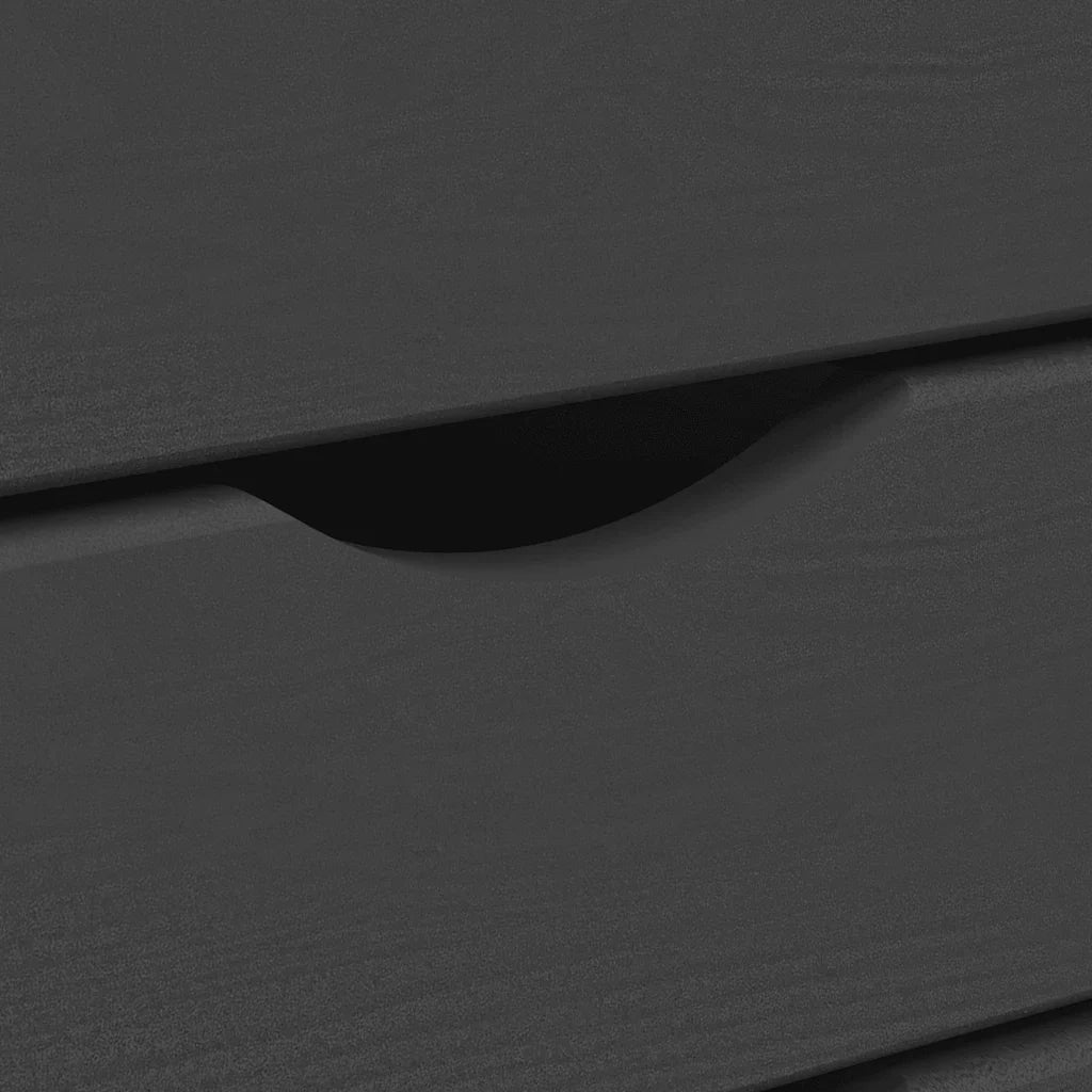 Armadio su ruote con cassetti ampio spazio contenitivo 53 x 39 x 65,5 cm legno di pino grigio 02_0047161