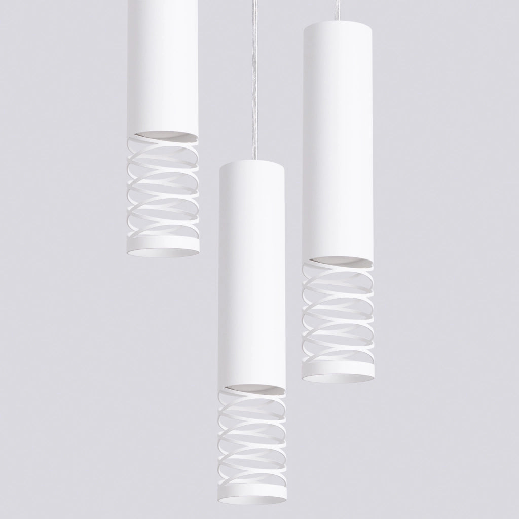 Lampada a sospensione LAMI 3P bianco