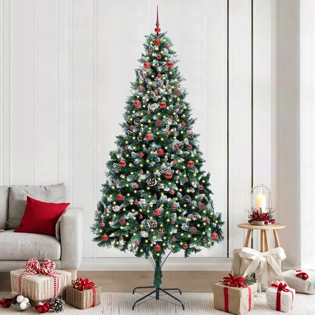 Albero di Natale artificiale con 300 LED Verde 240 cm 3396282