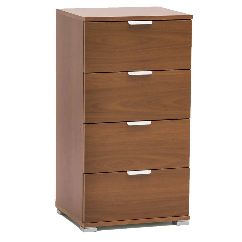 Cassettiera 4 cassetti in Legno Composito cm 45x28x85 - CONNOR