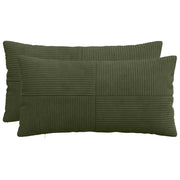 Federa 2 pcs ALMELO Verde 40 x 70 cm corduroy 914505